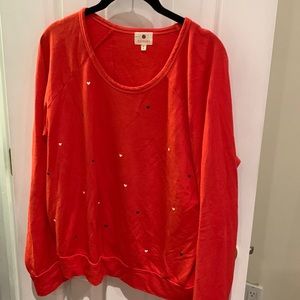 Sundry red crewneck sweatshirt